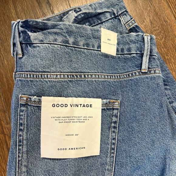 🆕 GOOD AMERICAN Good Vintage Jagged Hem SZ 20 - Picture 7 of 9
